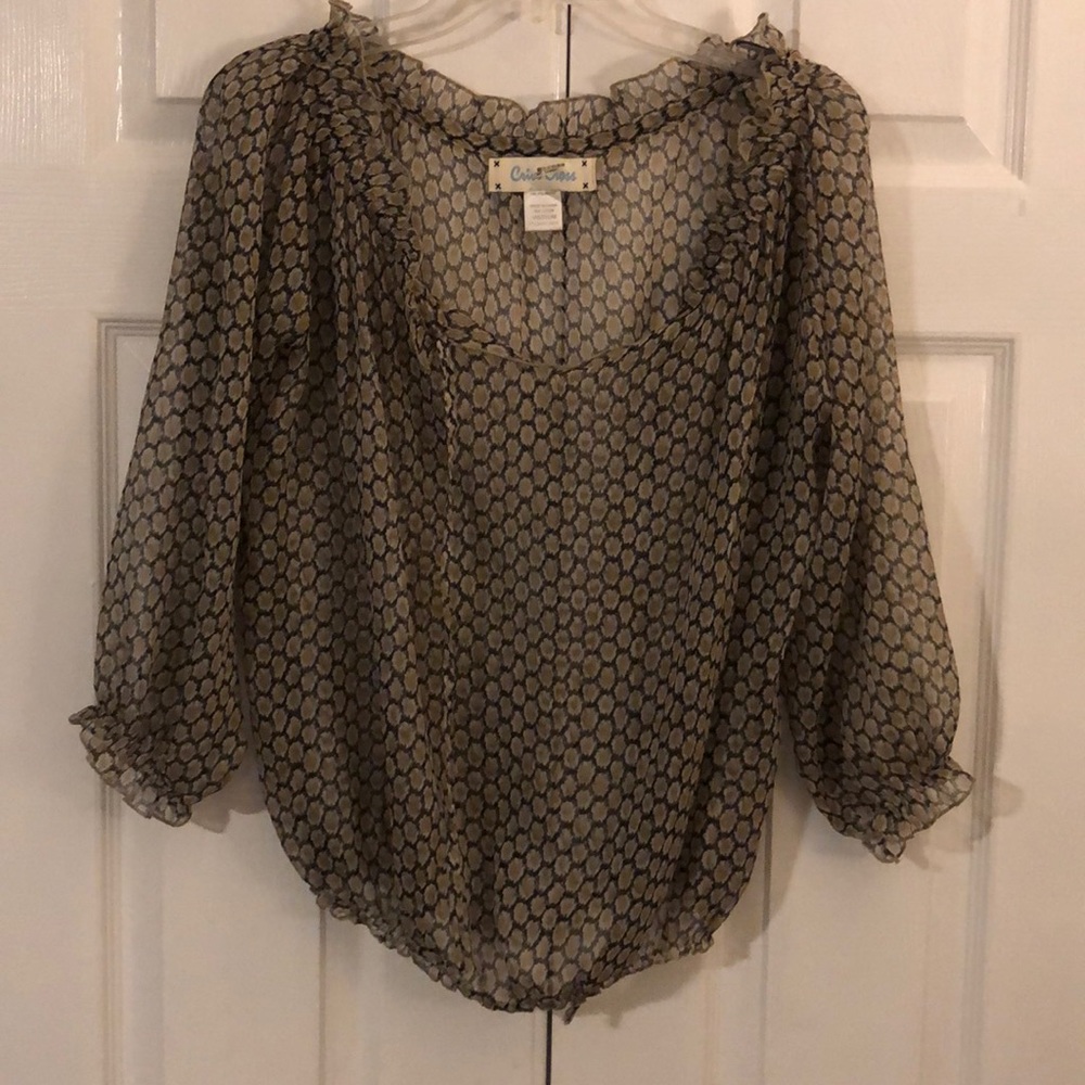 Sheer blouse